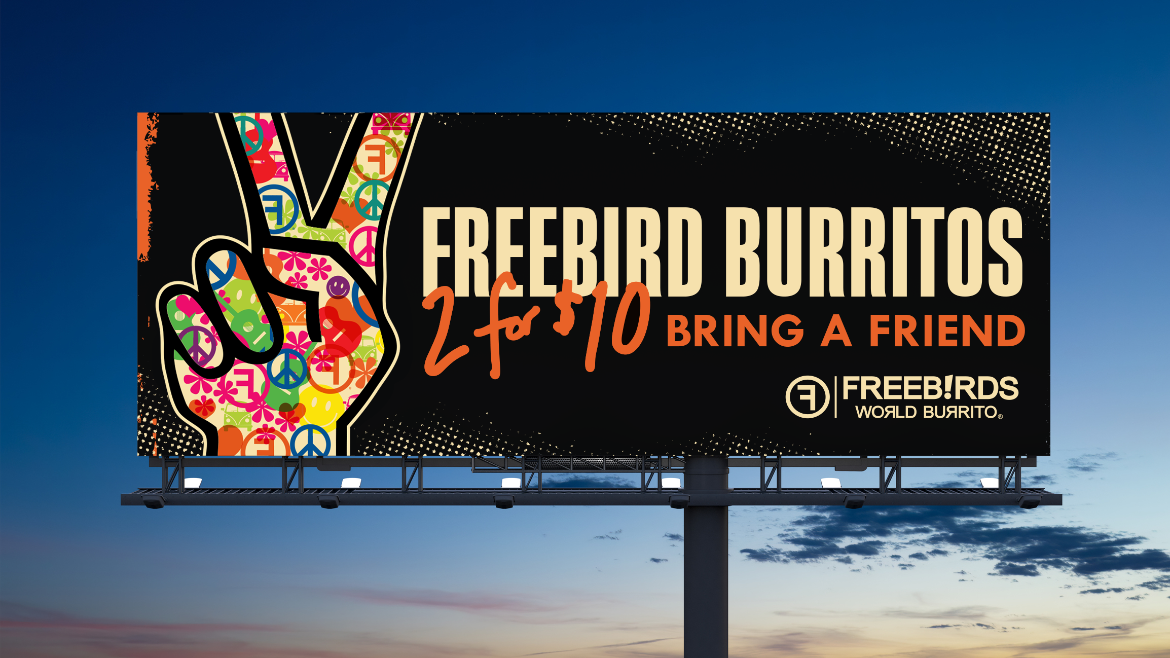 Freebirds World Burrito Promotional Billboard